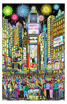 Charles Fazzino 3D Art Charles Fazzino 3D Art Happy New Year from Time Square (AP)